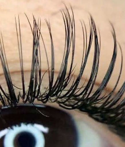 Close-up of eyelash extensions at PrimeLash Nook - Makati, Makati City, Metro Manila, PH.