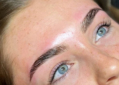Perfectly groomed eyebrows at Elevate, Ripon, England, GB, showcasing precise beauty treatment.