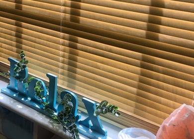 Relaxation decor and salt lamp at Bodycare by Drea in Newtown, Wales, GB.