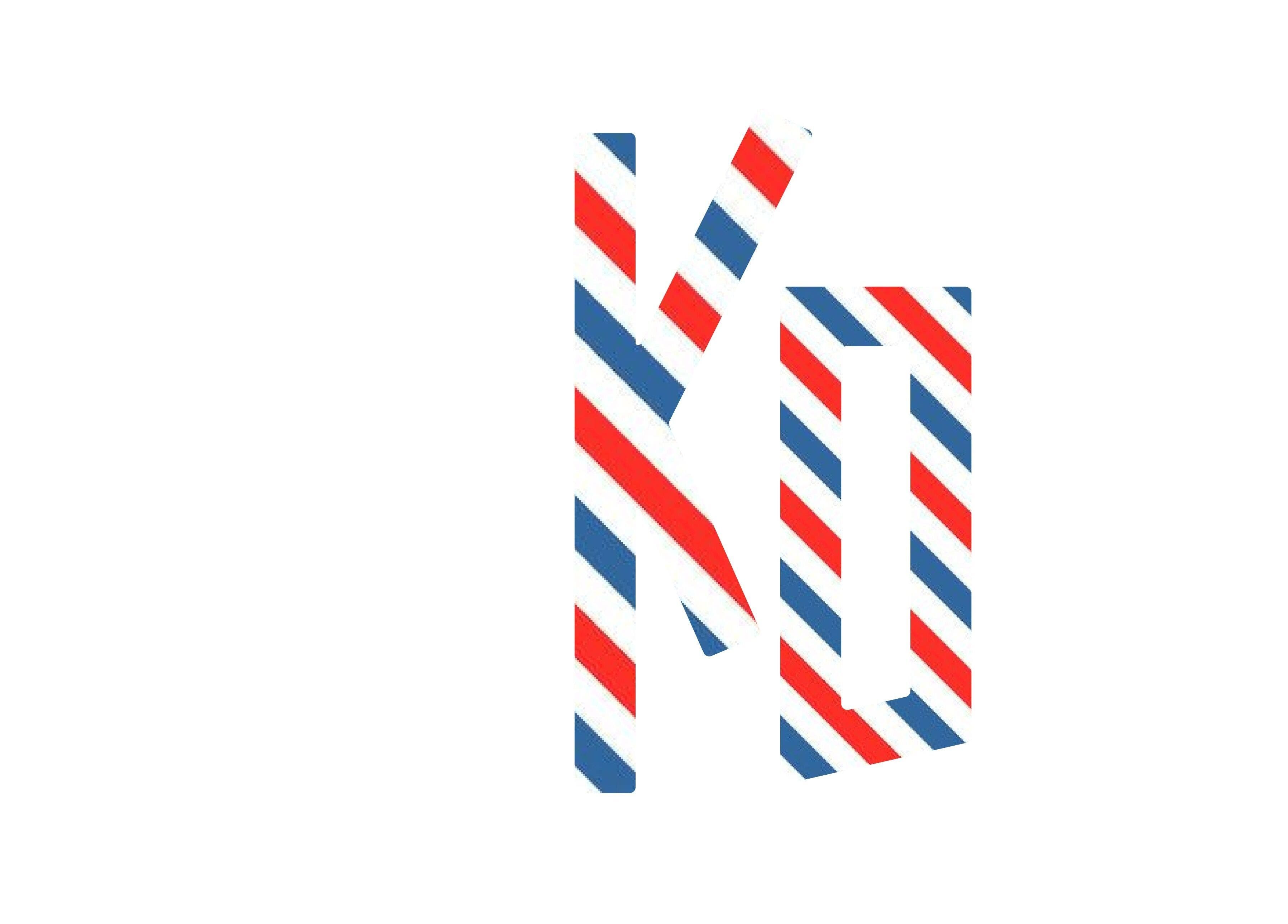 Patrón de rayas de barbería en La Cueva Blackout, Caracas, Miranda, VE.