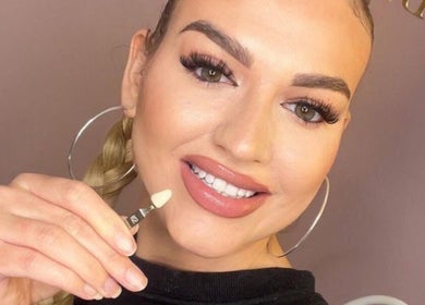 Happy customer at Pure Nine Beauty (Harborne) showcasing premium makeup service, Birmingham, England, GB.