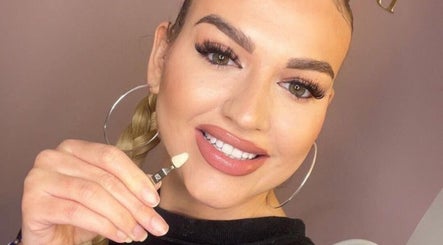 Happy customer at Pure Nine Beauty (Harborne) showcasing premium makeup service, Birmingham, England, GB.