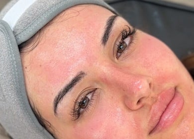 Facial treatment at Pure Nine Beauty in Birmingham, England, GB. Enhancing skin wellness and glow.