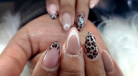Stylish leopard print nails at Just the Tip Nails in Alberton, Gauteng, ZA, showcasing trendy designs.