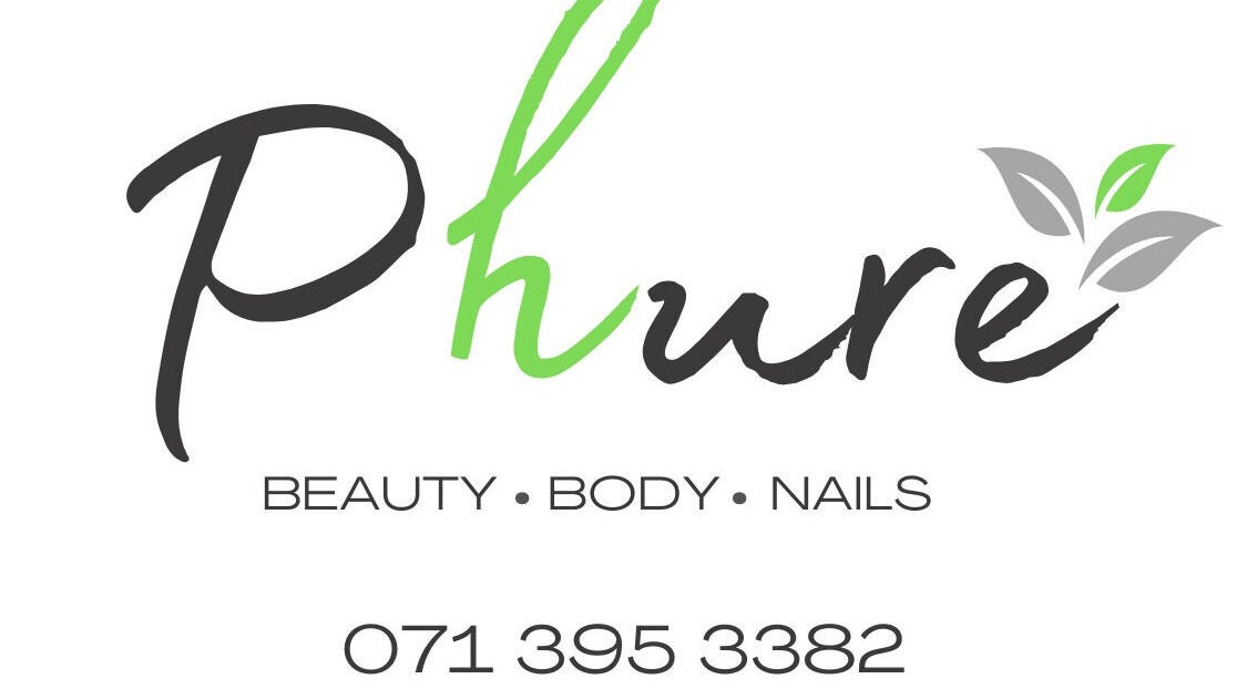 Phure - Beauty, Body and Nails logo with leaves, Heidelberg - Gp, Gauteng, ZA.