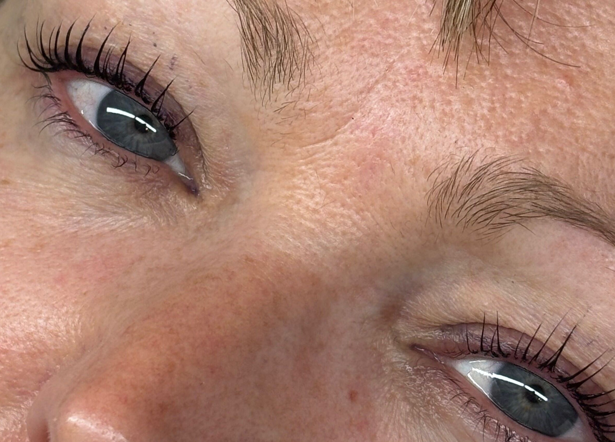 Close-up of elegant lash extensions at LashesbyElsa in Basildon, England, GB for beauty enhancement.