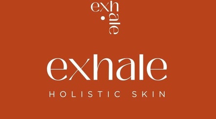 Logo of Exhale Holistic Skin located in Bentleigh East, Victoria, AU on a warm orange background.