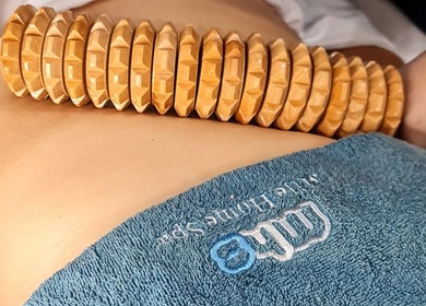 Mile Home Spa offers relaxation therapy using wooden rollers in Abu Dhabi, Abu Dhabi, AE for a rejuvenating experience.