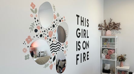 Floral mirrors and decor at Girl On Fire Beauty, Taylor, Australian Capital Territory, AU enhancing aesthetics.