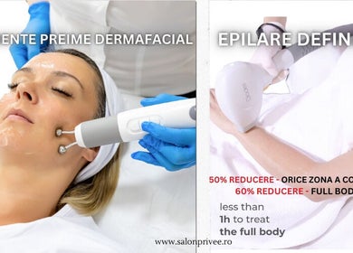 Tratament dermofacial și epilare definitivă la Salon Privee, Cluj-napoca, Județul Cluj, RO.
