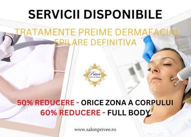 Servicii tratamente dermofaciale și epilare la Salon Privee, Cluj-napoca, Județul Cluj, RO.