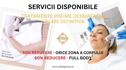 Servicii tratamente dermofaciale și epilare la Salon Privee, Cluj-napoca, Județul Cluj, RO.