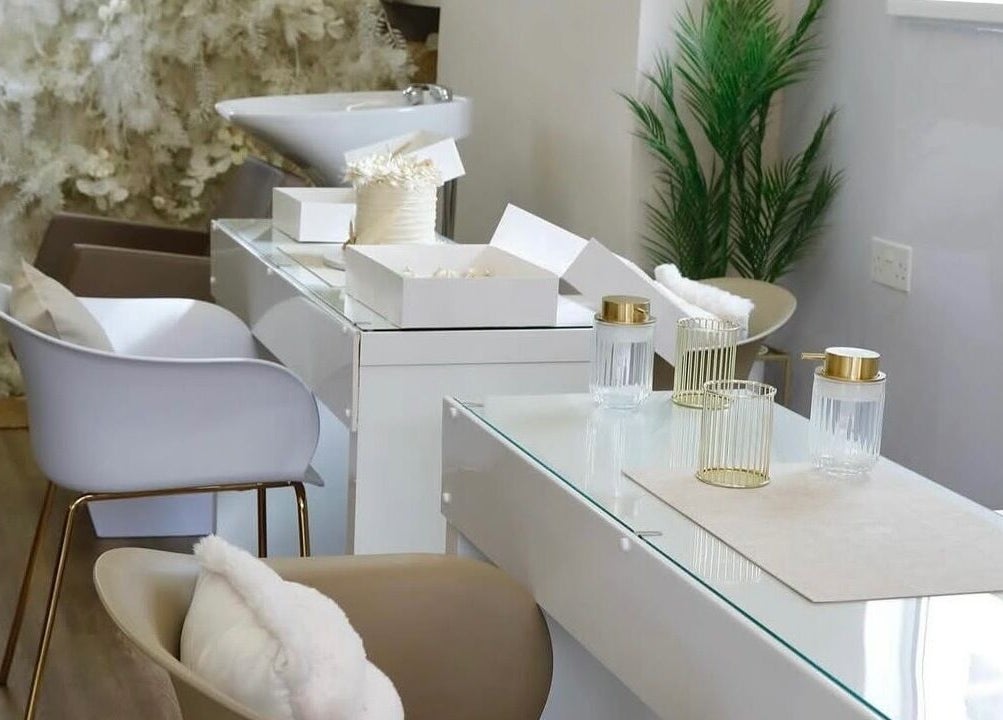 Elegant salon chairs and stylish decor at Charlchapman Beauty Studios, Redditch, England, GB for a tranquil ambiance.