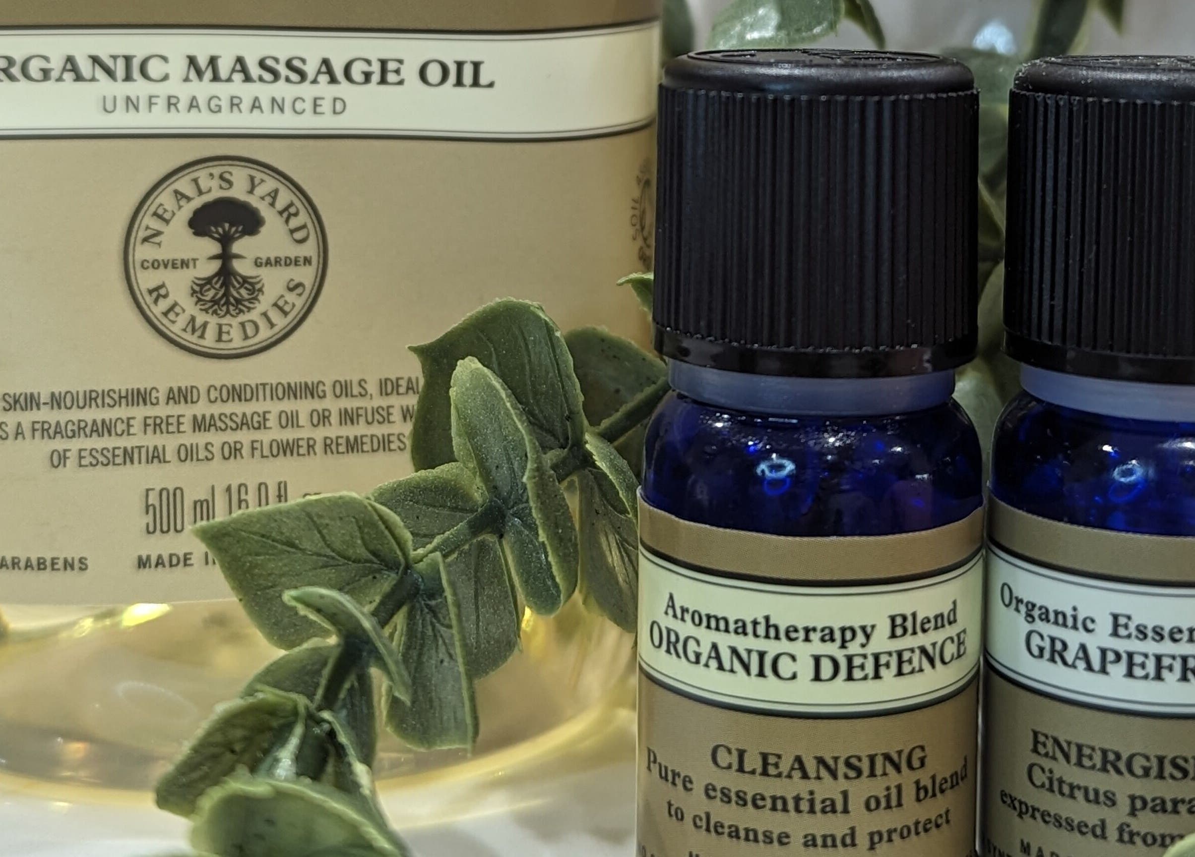 Organic massage oils at GBM Beauty Aesthetics, located in Ruislip, England, GB, enhance relaxation and wellness.