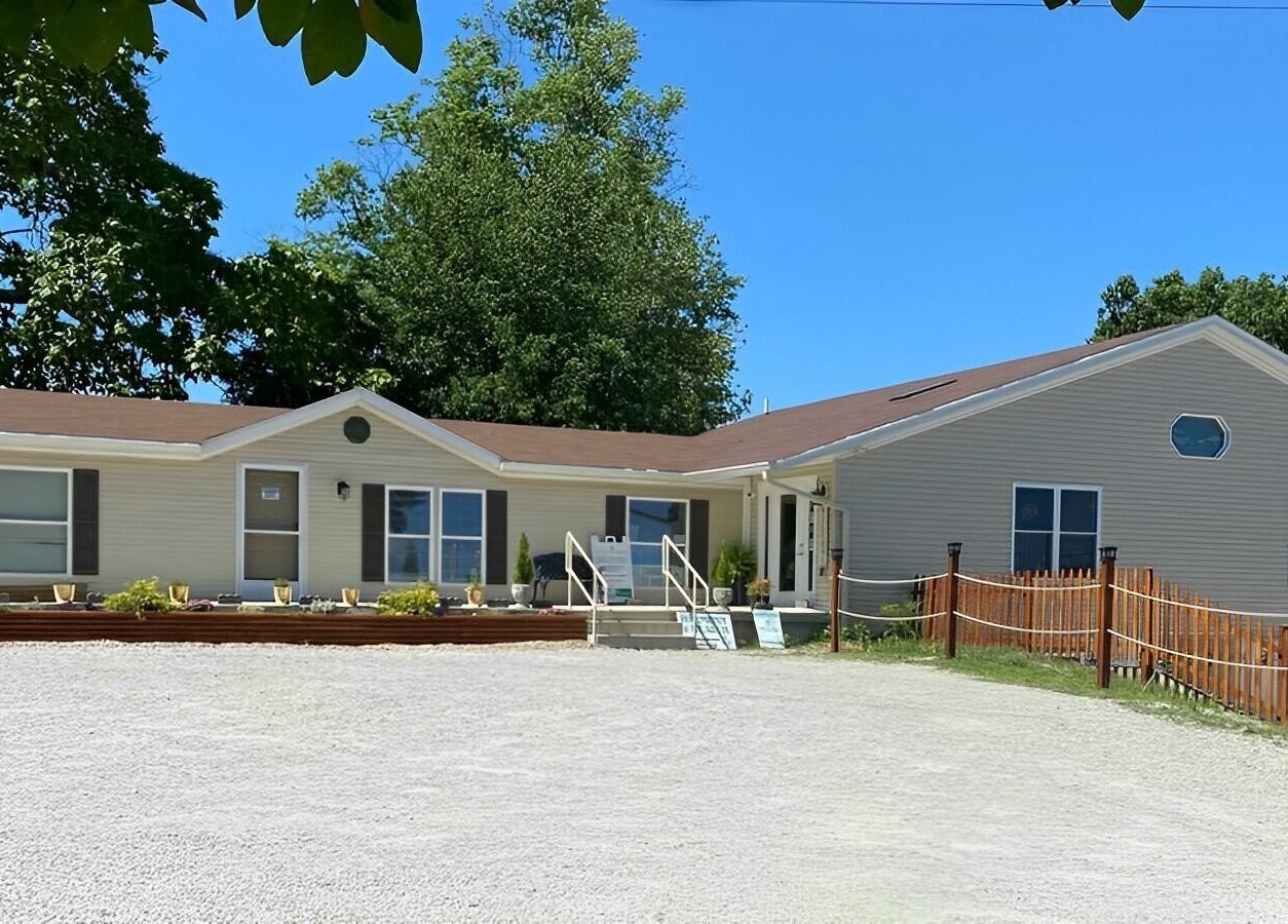 Exterior of Harmony & Health, Inc. in Corydon, Indiana, US showcasing a welcoming wellness retreat.