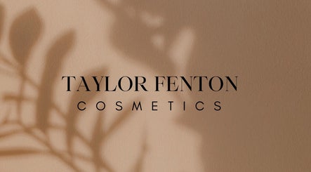 Taylor Fenton Cosmetics logo with soft leaf shadows in Whitstable, England, GB.