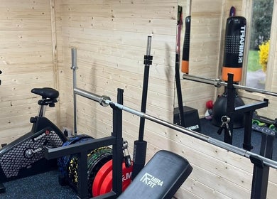Modern gym space with equipment at The Strength Studio & Sports Massage, Eastleigh, England, GB.