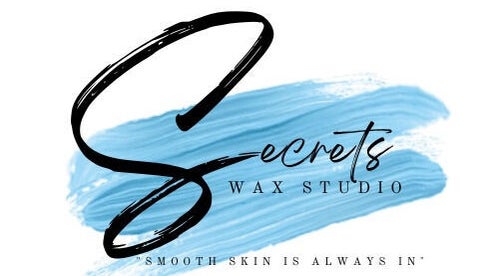 Secrets Wax Studio logo in Mandeville, Manchester Parish, JM embodies smooth skin with stylized design.