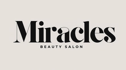 Miracles Beauty Salon logo displayed on a stylish background. Located in Brighouse, England, GB.