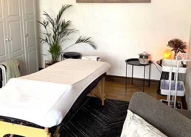 Relaxing therapy room at Christie's Wellness Room - Medical Massage Therapy, Cape Town, Western Cape, ZA.