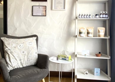 Relaxing corner at Christie's Wellness Room - Medical Massage Therapy in Cape Town, Western Cape, ZA.