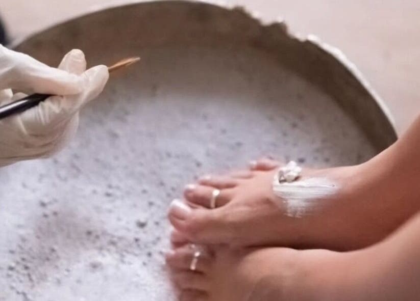 Foot spa treatment at Studio 59 Pro Cosmetology, Microblading & Body Piercing in Rumney, Wales, GB.