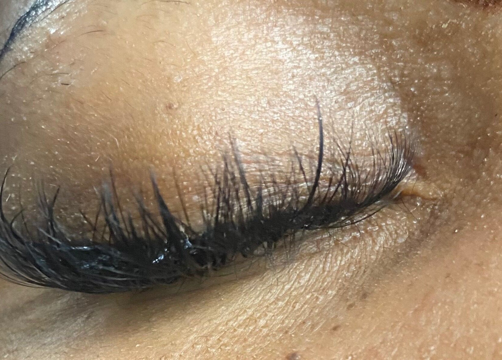 Elegant lash extensions at Comfy Lux Lash, Fountain Inn, South Carolina, US.