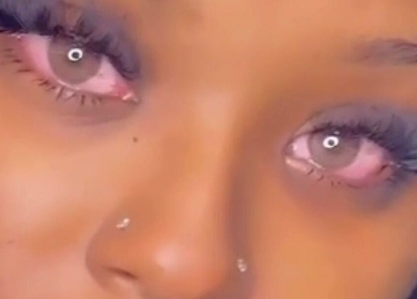 Close-up of beautifully styled lashes at Comfy Lux Lash, Fountain Inn, South Carolina, US.