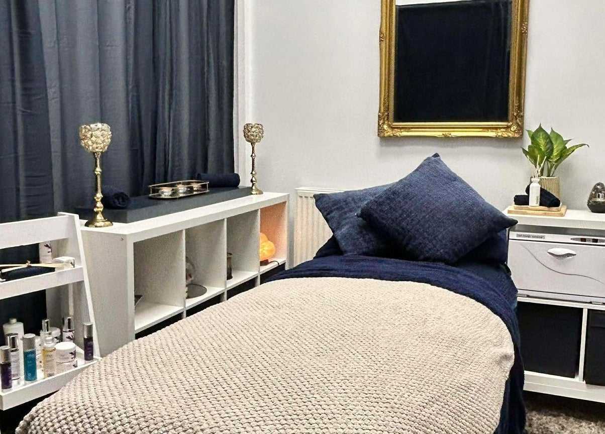 Cozy therapy room at Abbey Mill, featuring elegant decor in Paisley, Scotland, GB.