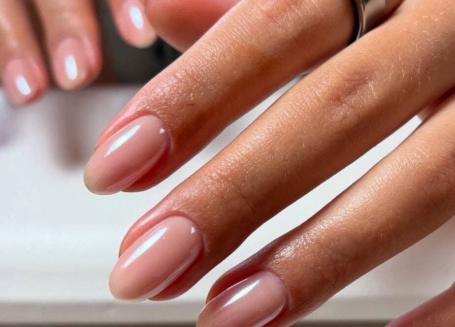Freshly manicured nails with glossy finish at By Jasmine Rose P, Longwell Green, England, GB.