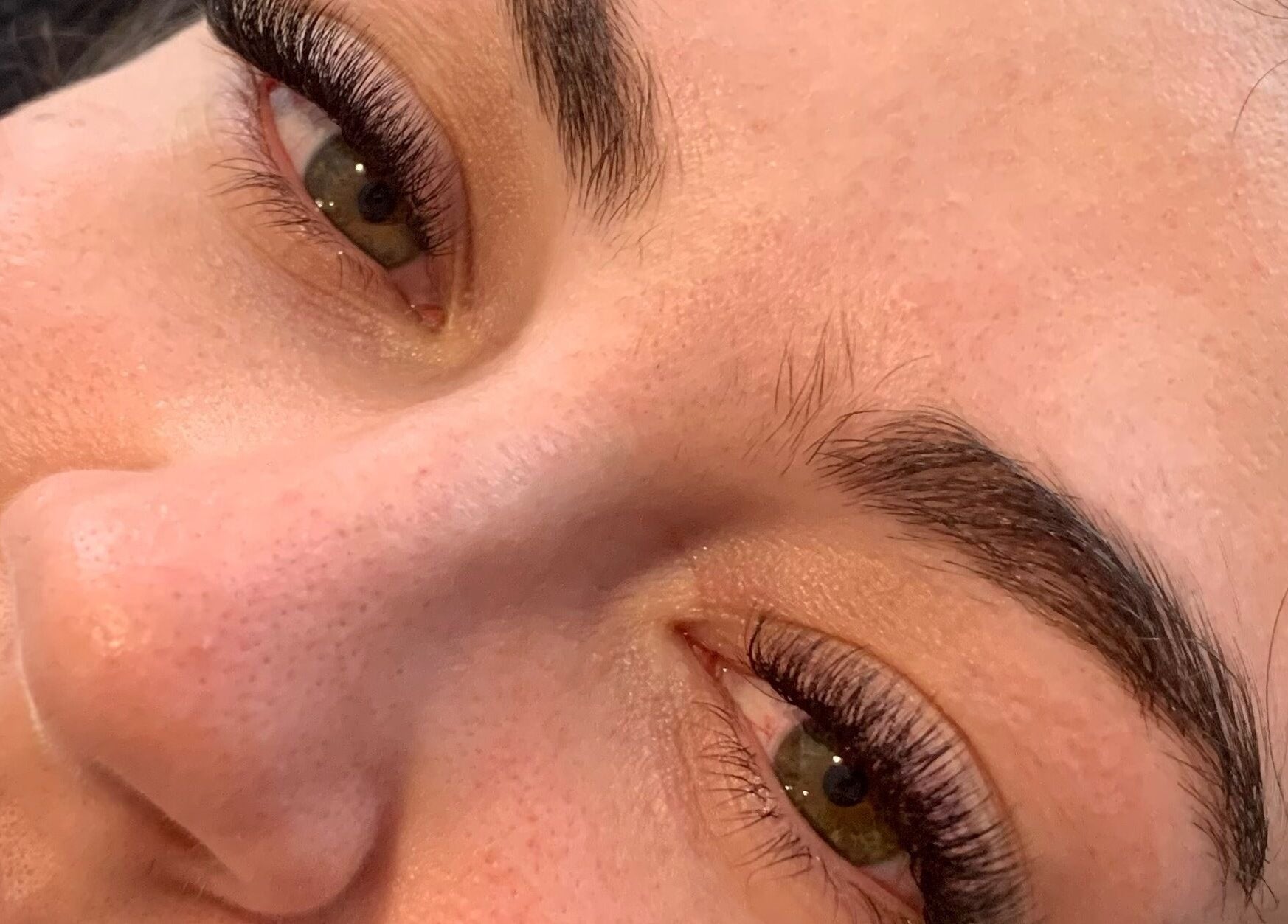 Close-up of expertly applied eyelashes at Kayla Griffiths Makeup & Beauty in Bushmead, Western Australia, AU.