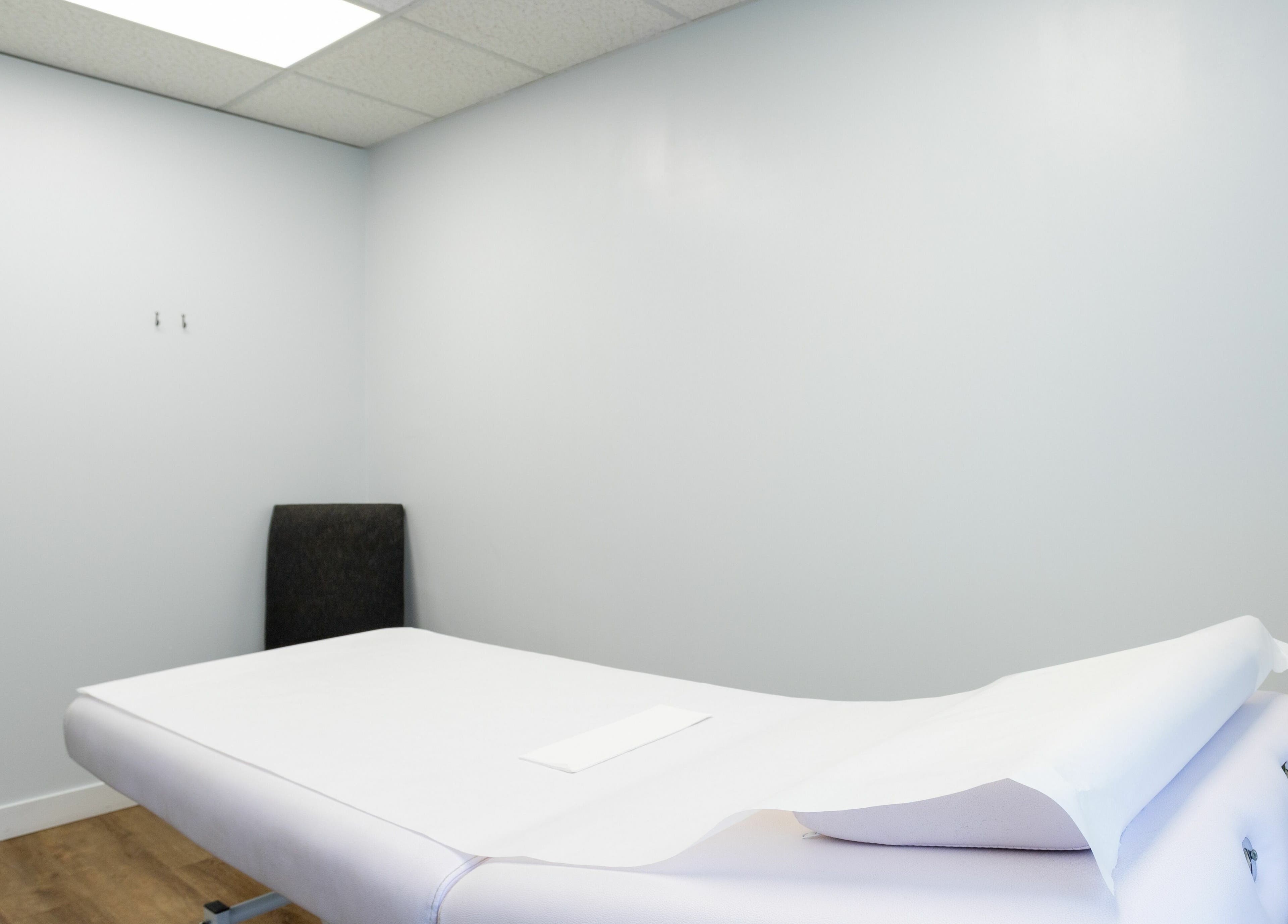 Calm treatment room at Lovely Sugaring in Toronto, Ontario, CA, ideal for beauty and wellness experiences.