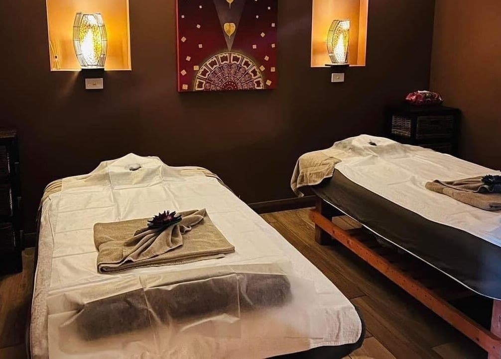 Peaceful massage room at Sabai Jai Therapeutic Massage and Spa Shellharbour City Centre, New South Wales, AU.