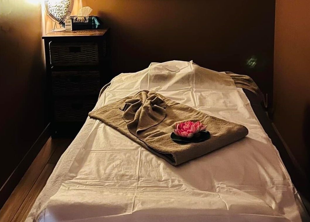 Tranquil massage room at Sabai Jai Therapeutic Massage and Spa Shellharbour City Centre, New South Wales, AU.