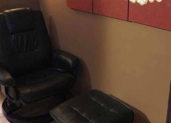 Cozy leather chair at Sabai Jai Therapeutic Massage and Spa Shellharbour City Centre, New South Wales, AU.