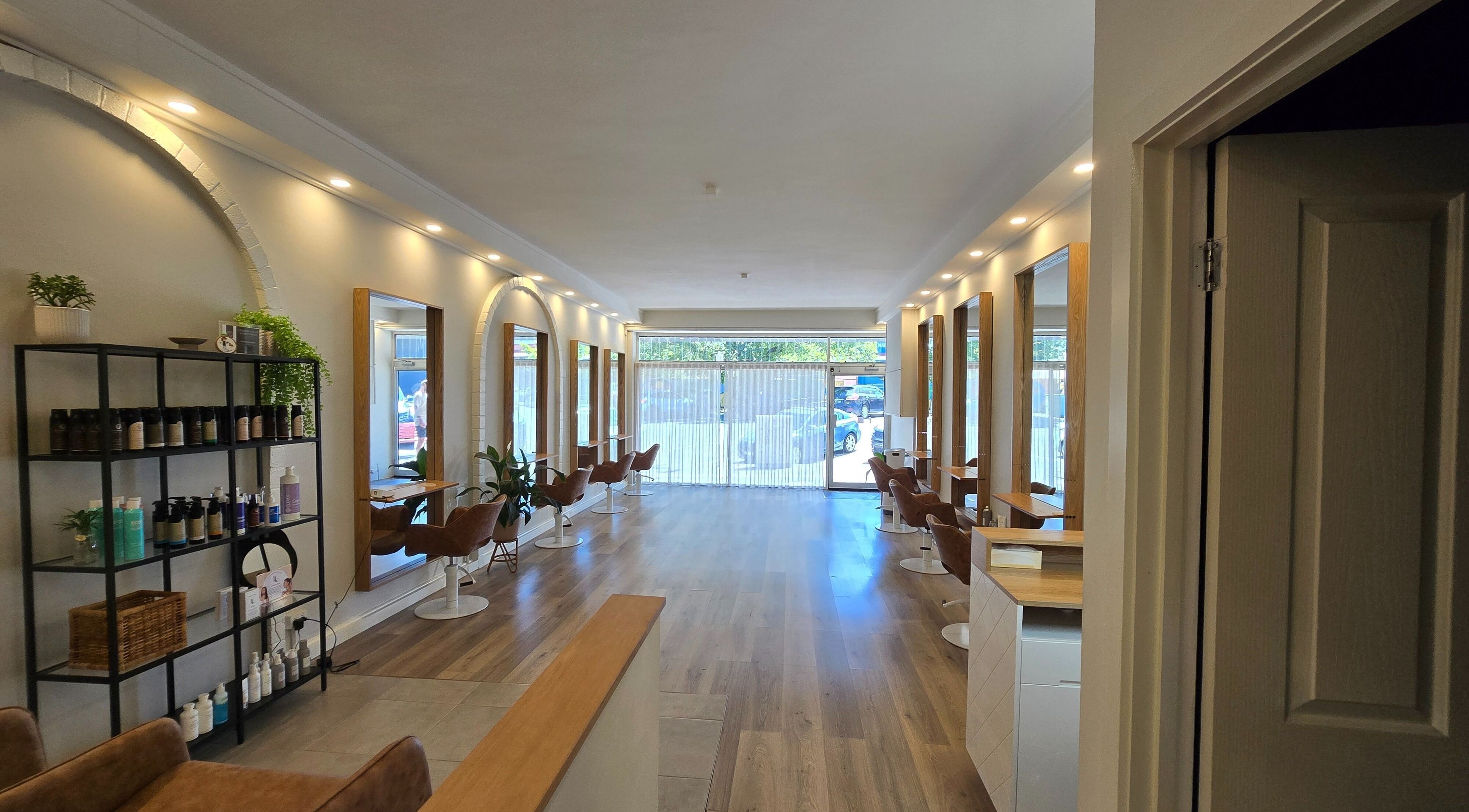 Elegant interior of Lokk Mechanic in Melbourne, Victoria, AU featuring modern salon chairs and stylish decor.