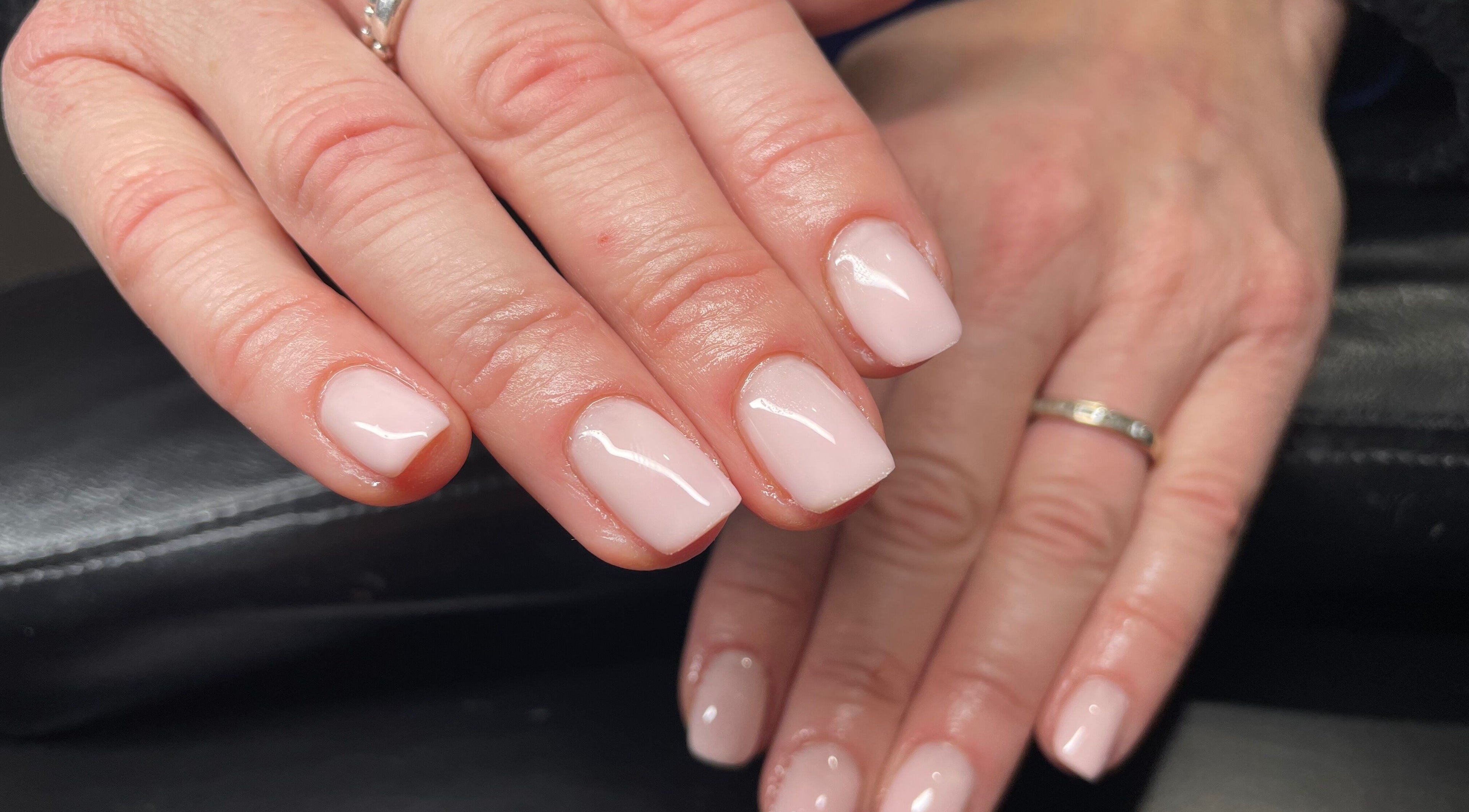 Elegant manicure at House of Wax, Wrexham, Wales, GB showcasing polished nails.