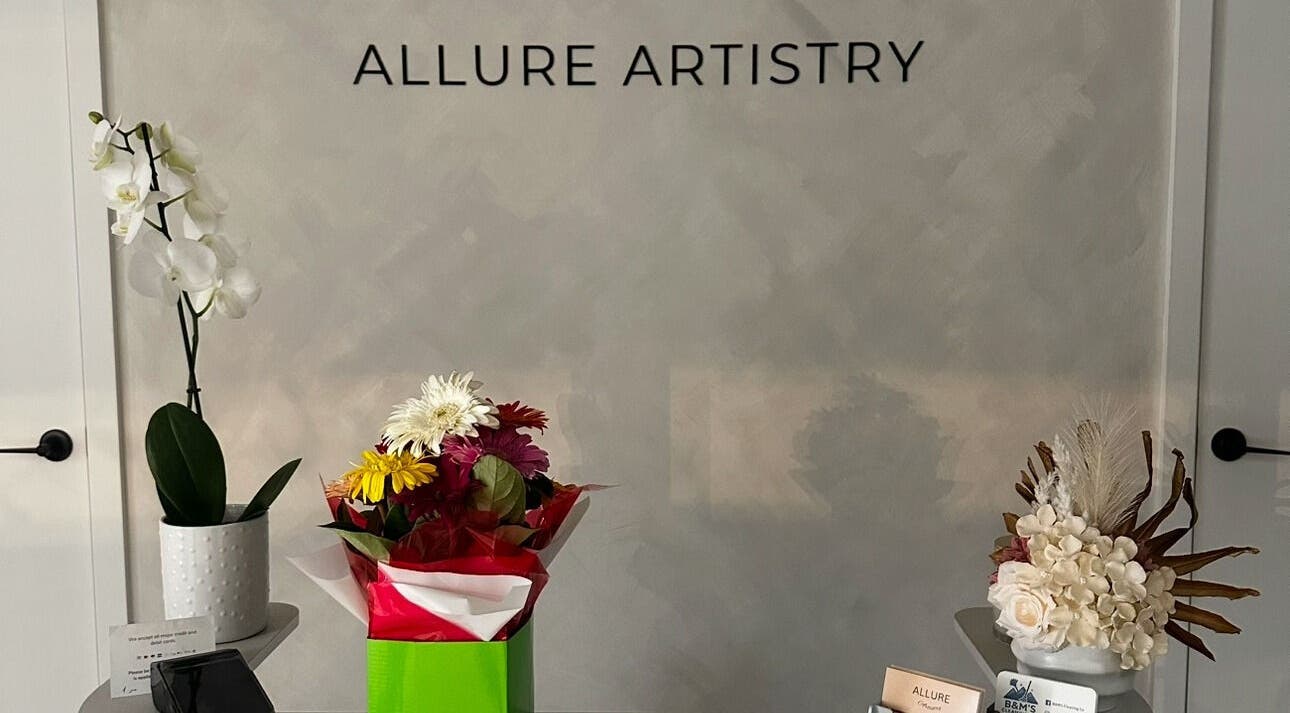 Floral arrangements at the reception of Allure Artistry, Penrith, New South Wales, AU.