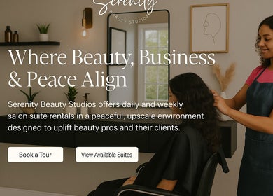 Serenity Beauty Studios in Snellville, Georgia blends beauty and business for a peaceful experience.