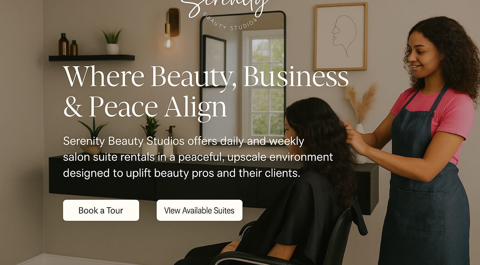 Serenity Beauty Studios in Snellville, Georgia blends beauty and business for a peaceful experience.