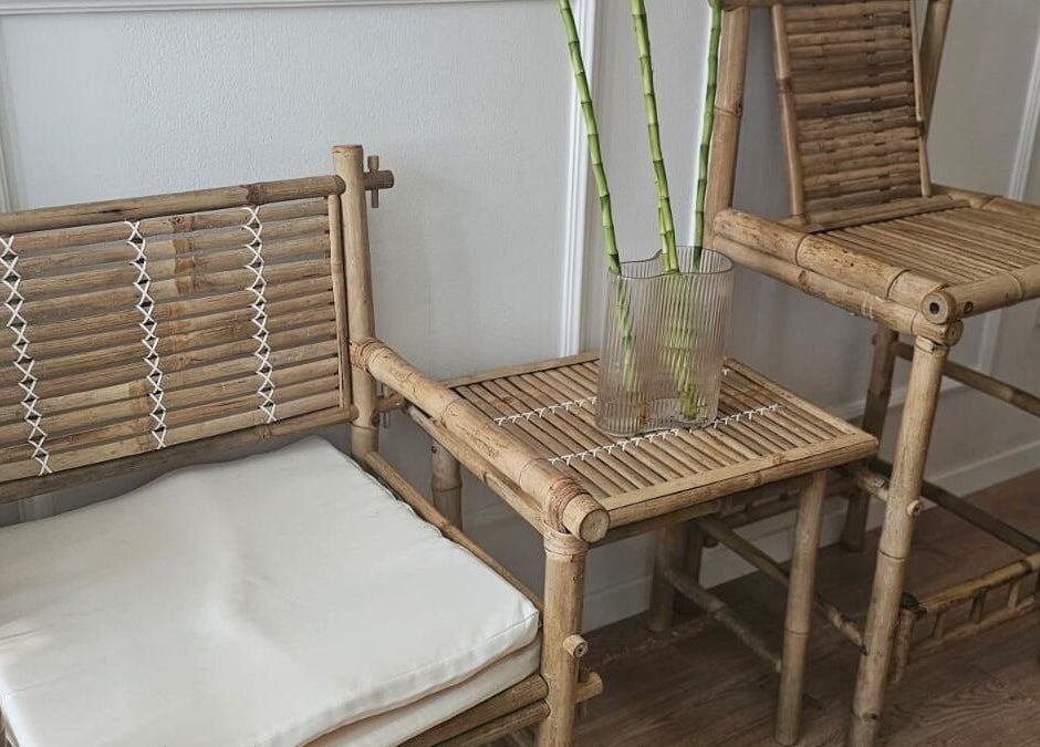 Bamboo chairs and table in BambooDu Massage Dubrovnik, Dubrovačko-neretvanska Županija, HR.