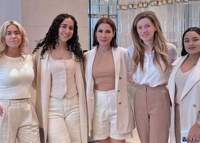 Team at Queen Brows and Skin in Melbourne, Victoria, AU, showcasing stylish and professional attire.