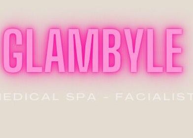 Glambyle spa logo in vibrant pink neon, located in Ottawa, Ontario, CA, offering premier beauty services.