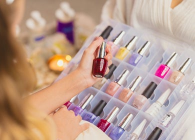 Nail polish selection at Respite Care & Spa | Home Services, الرياض, منطقة الرياض, SA for beauty treatments.
