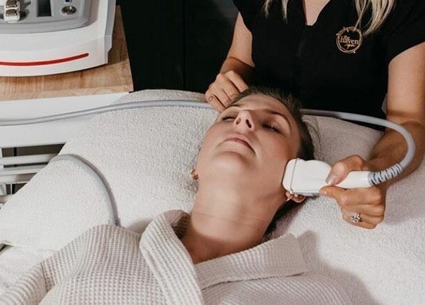 Facial treatment at The Haven Medi Spa, Halls Head, Western Australia, AU for rejuvenating skincare.