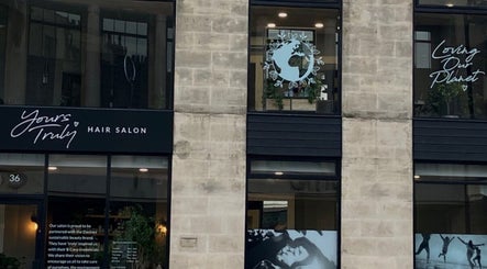 Front view of Beauty By Yasemin salon in Bristol, England, showcasing eco-friendly designs.