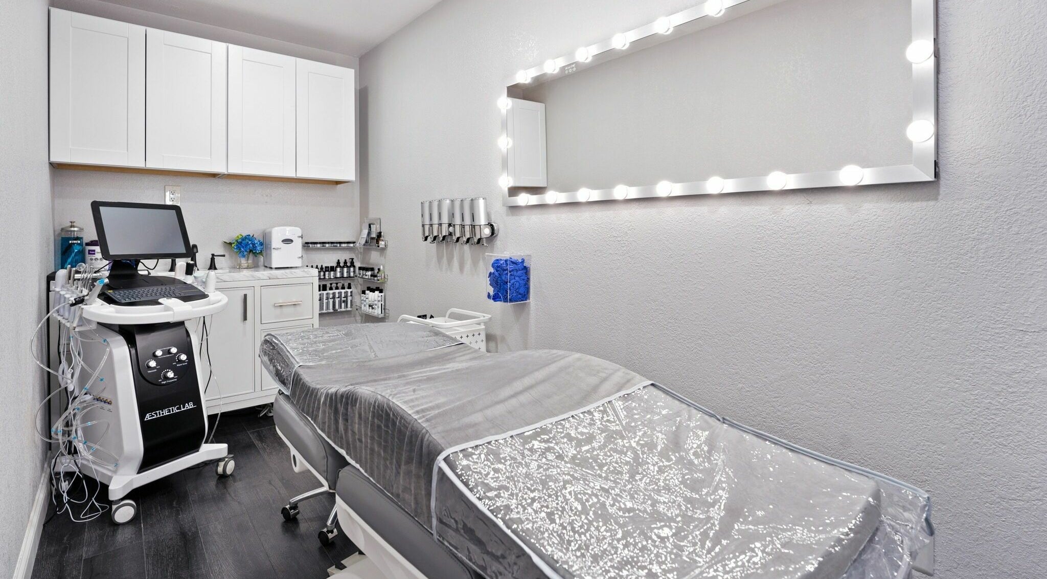 Luxurious spa treatment room at Creation Beauty & Nail Lounge in Newark, California, US, enhancing relaxation.