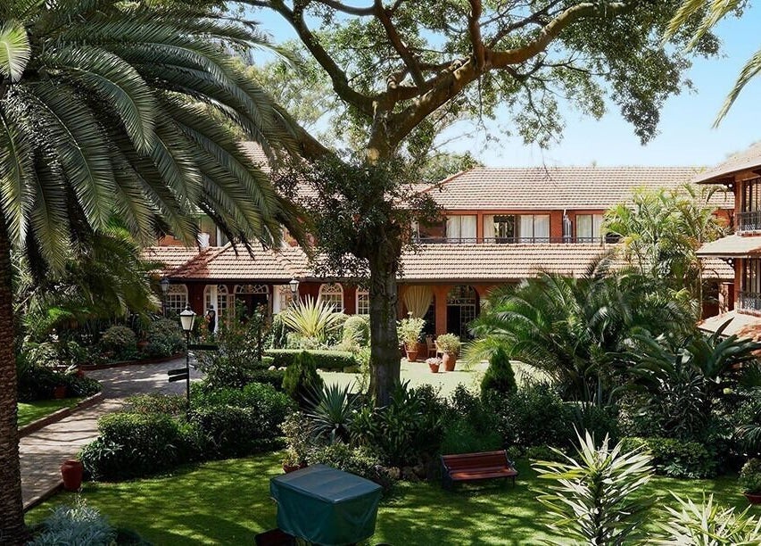 Lush garden view at Spa by Xenaxia at Fairmont the Norfolk, Nairobi, Nairobi County, KE.