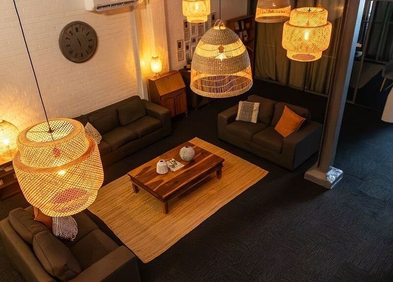 Warm, inviting lounge at Megan Roberts - Fertility & Sports Dietitian in Wickham, New South Wales, AU.