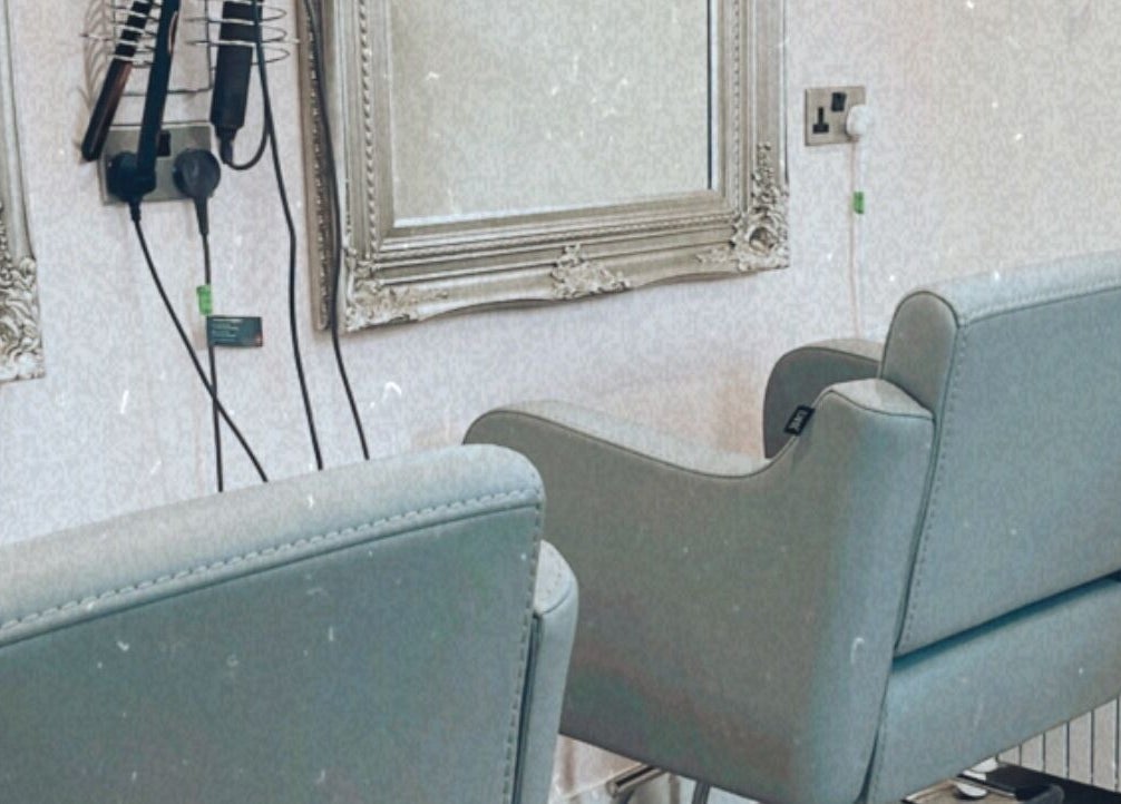 Elegant styling chairs and mirrors at Reflections by Cheryl, Stafford, England, GB.
